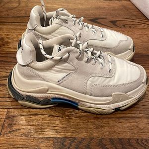 Balenciaga Triple S White Sneakers size 36